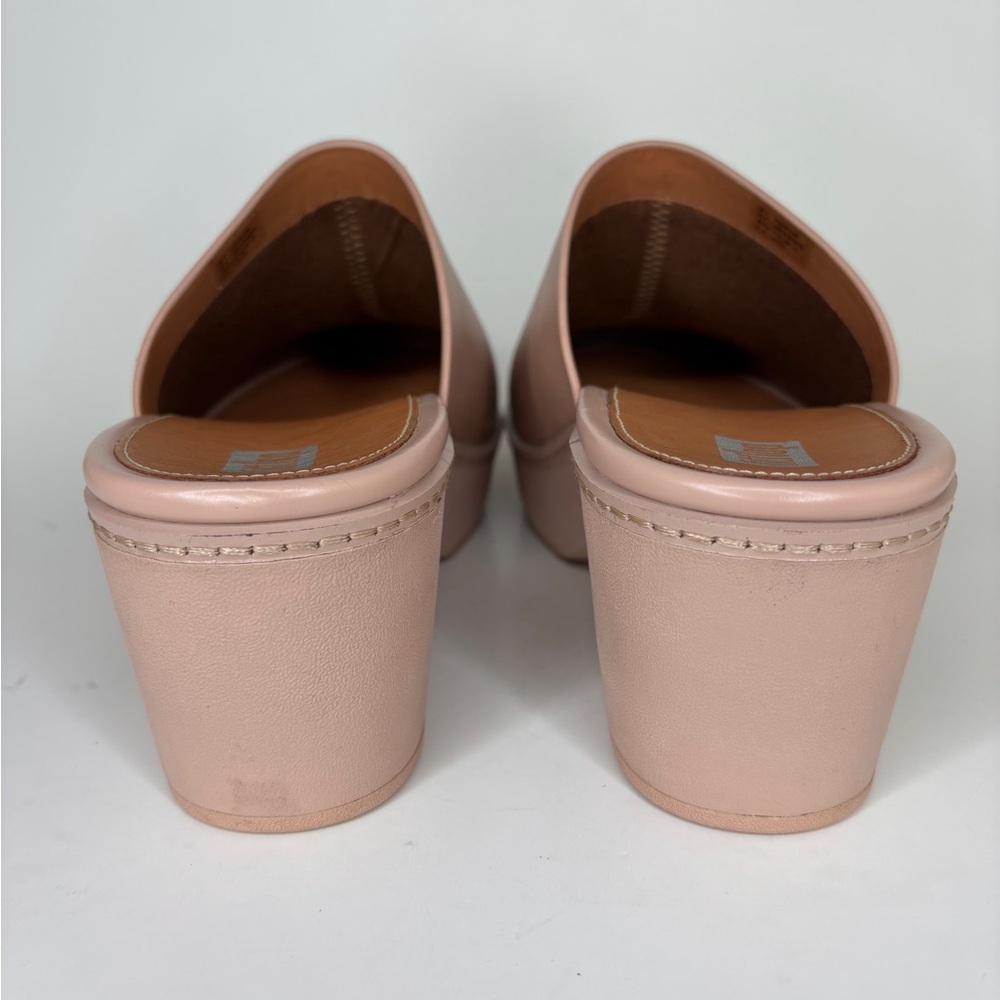 FitFlop CushX Chunky-Heel Mules – platform Beige Size US 9 EU 41 Comfort Clog - Picture 8 of 16
